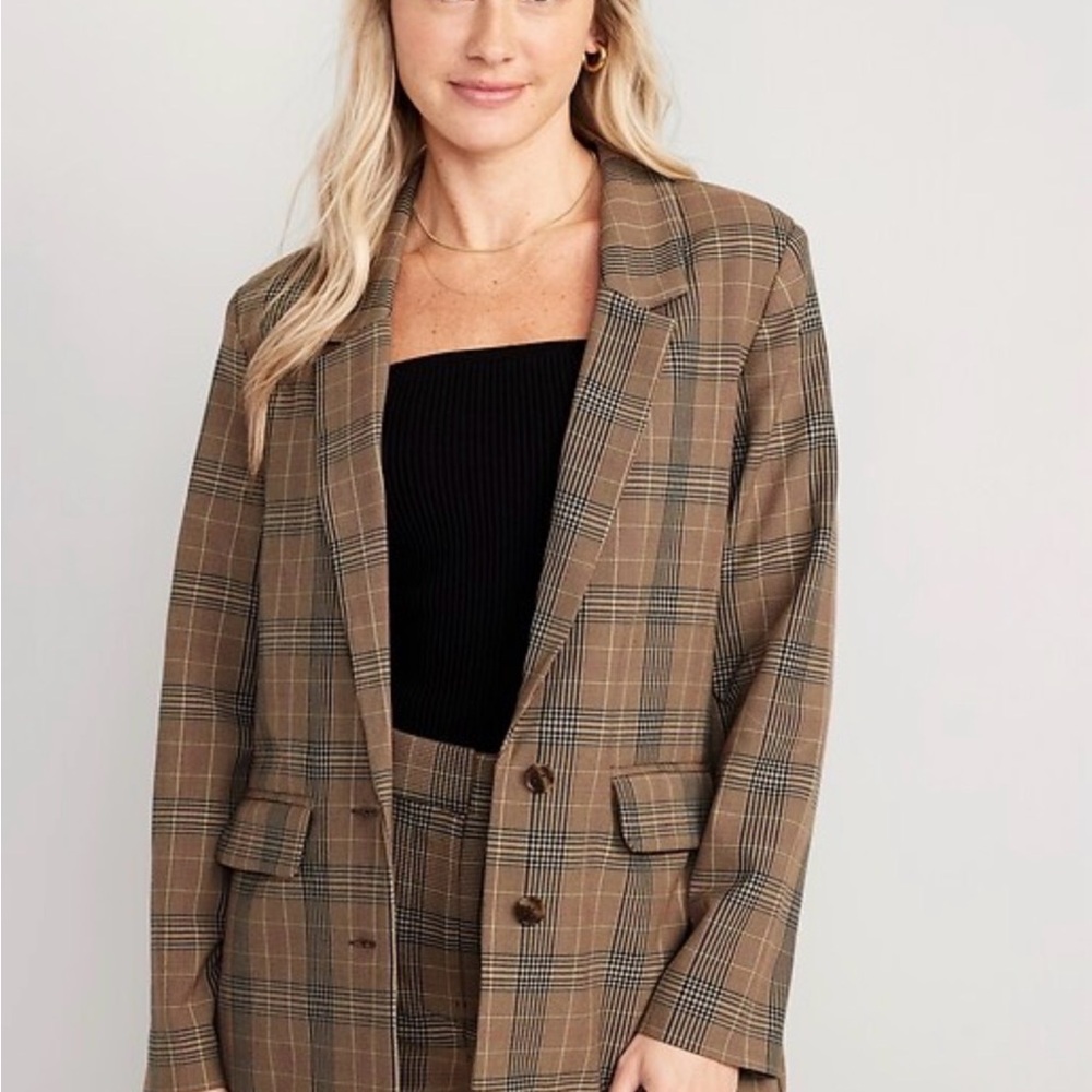 Old Navy Plaid Taylor Blazer